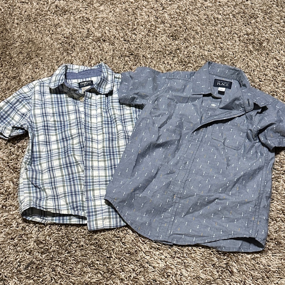 The Children's Place Blue Patterned Shirt